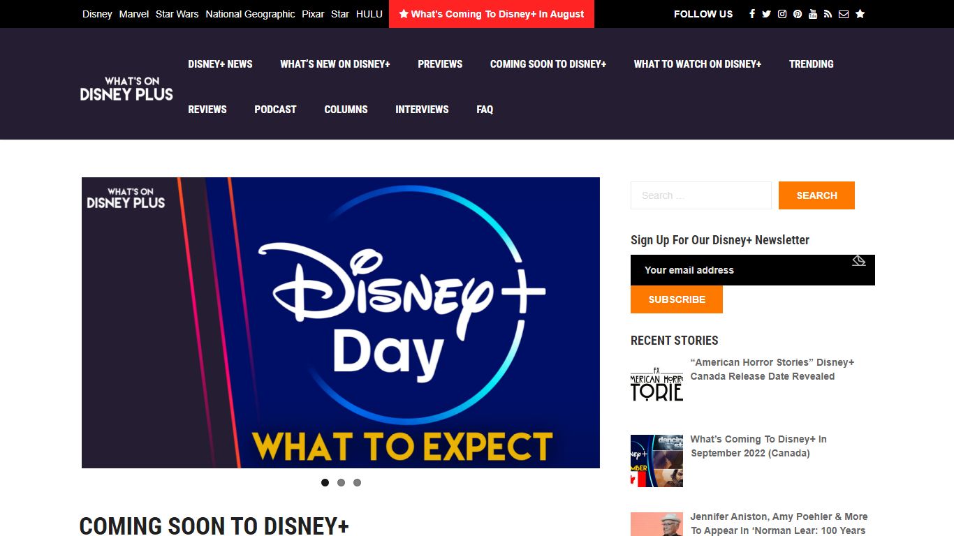 What's On Disney Plus – Your Source For Disney Plus (Disney+) News ...